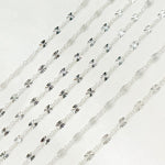 Load image into Gallery viewer, 163SBSF1SS. Sterling Silver Diamond Cut Marina Link Chain