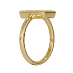 Load image into Gallery viewer, Yellow Gold Diamond Rectangle Ring