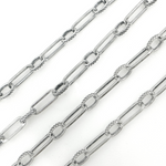 Load image into Gallery viewer, V169OX. Oxidized Sterling Silver Long and Short Link Chain