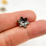 Load image into Gallery viewer, DC758. Diamond & Sterling Silver Flower Bead Cap