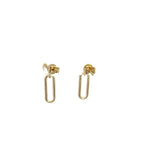 Load image into Gallery viewer, ER416416Y. 14k Solid Gold Diamond Dangle Ovals Earrings