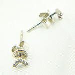 Load image into Gallery viewer, ER413639W. 14k Solid White Gold Diamond Triangle Studs