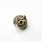 Load image into Gallery viewer, DC843. Diamond & Sterling Silver Round Bead