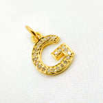 Load image into Gallery viewer, DC179. Diamond Sterling Silver Letter "G" Charm