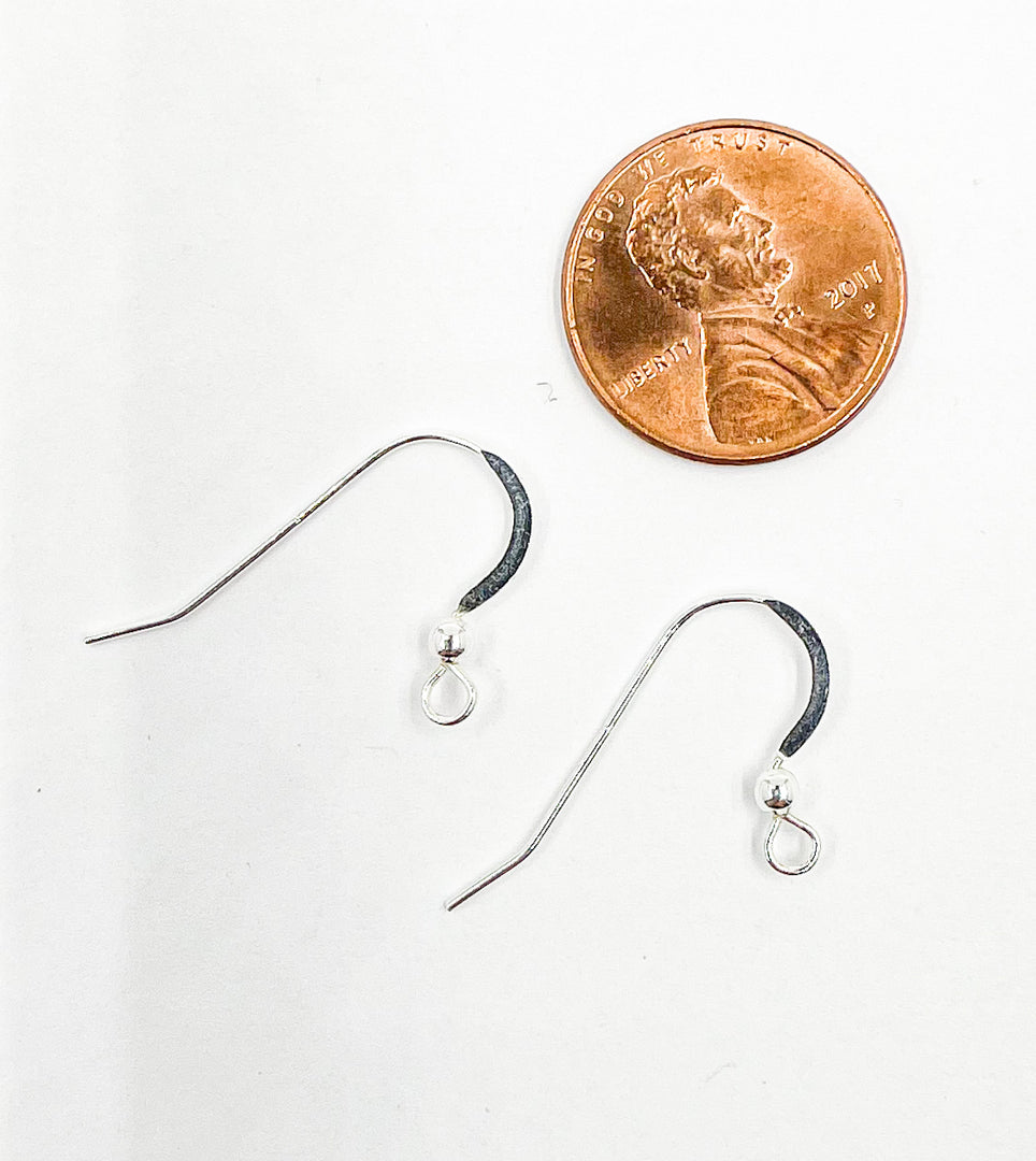 925 Sterling Silver Hook Ear Wire. EW2