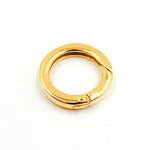 Load image into Gallery viewer, 23MM Gold-plated Sterling Silver Round Clasp