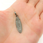 Load image into Gallery viewer, DC868. Diamond Sterling Silver Marquise Shape Pendant