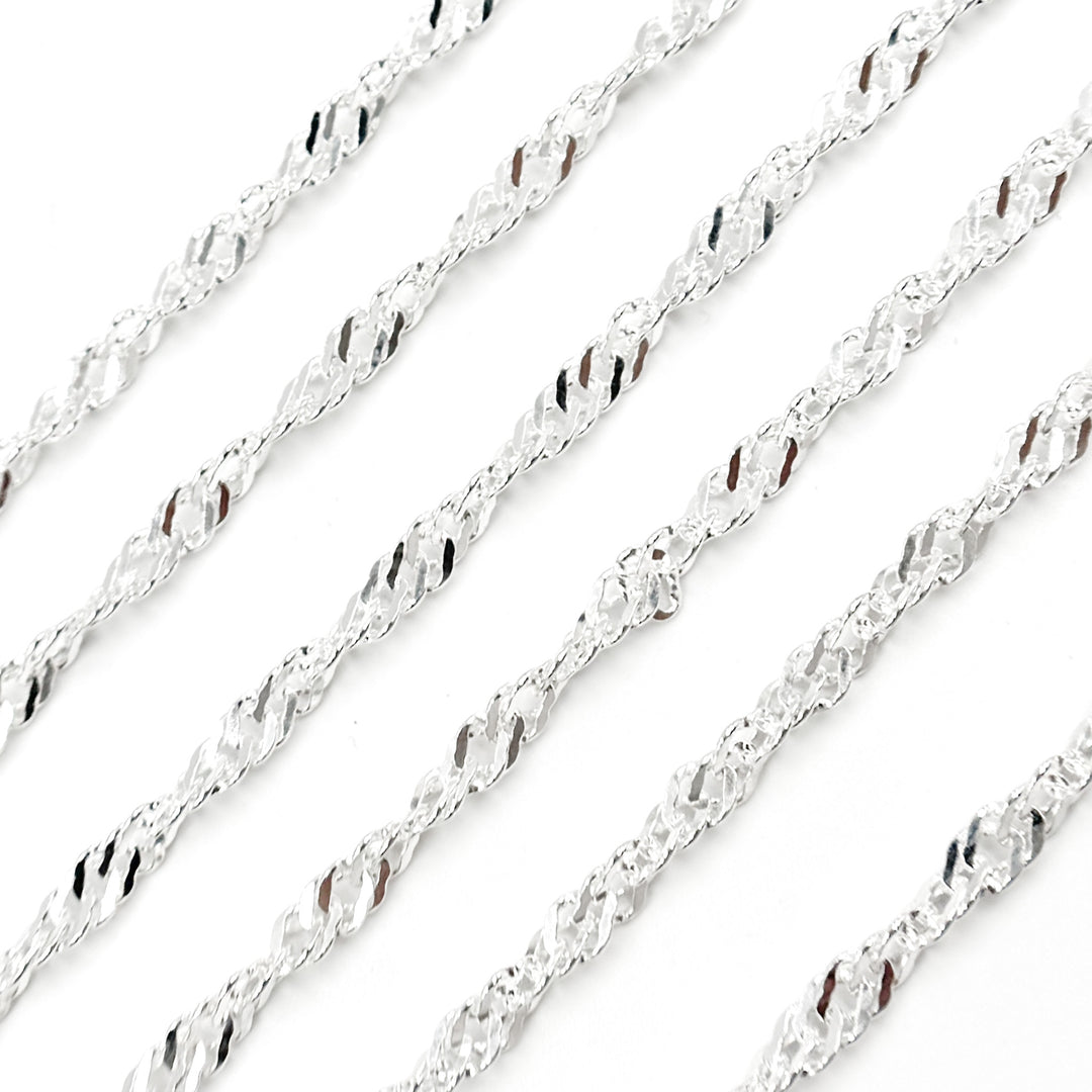 Y141SS. Sterling Silver Singapore Link Chain
