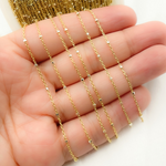 Load image into Gallery viewer, Gold Plated 925 Sterling Silver Satellite Cube Chains