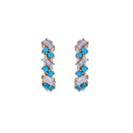 Load image into Gallery viewer, EHF57672. 18K Solid Gold Diamond & Gemstone Earrings