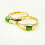 Load image into Gallery viewer, 14K Solid Gold Emerald Ring.