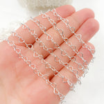 Load image into Gallery viewer, 630SS. Sterling Silver Heart Link Chain