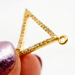 Load image into Gallery viewer, DC265. Diamond Sterling Silver Triangle Connector