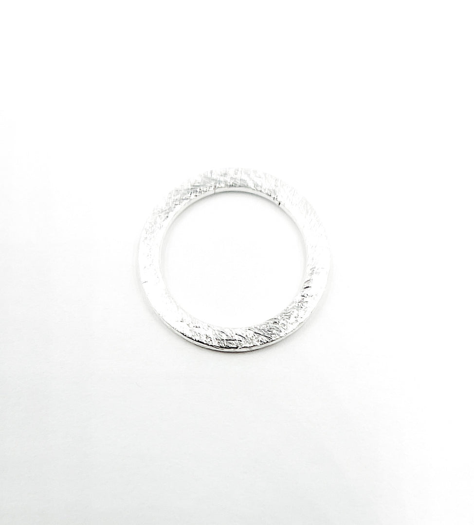 925 Sterling Silver Connector Circle 15 mm. BS2