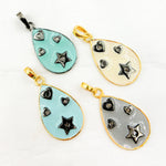 Load image into Gallery viewer, Buy Now Diamond Sterling Silver Drop Enamel Pendant