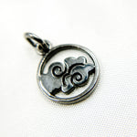 Load image into Gallery viewer, DC192. Diamond & Sterling Silver Fancy Round Charm