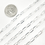 Load image into Gallery viewer, Silver Rectangular Link Chain