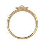Load image into Gallery viewer, Gold Diamond Circle Ring