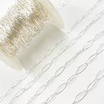 Load image into Gallery viewer, Buy Now Silver Smooth Marquise Shape Link Chain