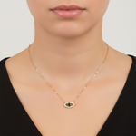 Load image into Gallery viewer, NFD72558. 14K Solid Gold Diamond and Gemstone Necklace