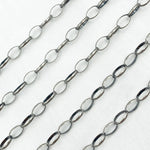 Load image into Gallery viewer, Oxidized Sterling Silver Cable Oval Link Chain