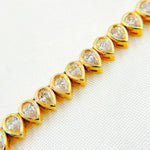 Load image into Gallery viewer, 14K Solid Gold Diamond Drop Necklace. NFS71108