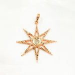 Load image into Gallery viewer, DP401. Diamond Silver Star Pendant with Polki Diamond