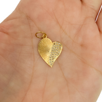 Load image into Gallery viewer, 14K Gold with Diamonds Heart Shape Charm. GDP57