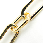 Load image into Gallery viewer, Gold Plated 925 Sterling Silver Flat Paper Clip Chains