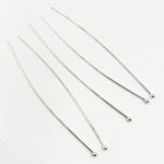 Load image into Gallery viewer, White Sterling Silver Ball 2 Inch Headpin