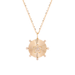 Load image into Gallery viewer, 14K Solid Gold Diamond Star Necklace