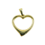 Load image into Gallery viewer, GDP671. 14K Solid Gold Round Heart Charm