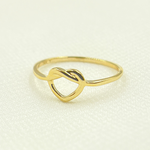 Load image into Gallery viewer, 14K Solid Gold Heart Ring.
