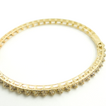 Load image into Gallery viewer, KG100. 14K Solid Gold Bangle with Diamonds