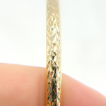 Load image into Gallery viewer, GER162. 14K Solid Gold Hollow Diamond Cut Hoop