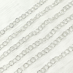 Load image into Gallery viewer, Shop Now Sterling Silver Hammered Circle Chain