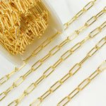 Load image into Gallery viewer, Gold Plated 925 Sterling Silver Smooth Paperclip Chains