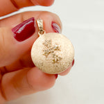 Load image into Gallery viewer, DP309. Pave Diamond Sterling Silver Round Cross Pendant