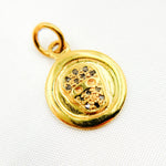 Load image into Gallery viewer, DC131. Diamond Sterling Silver Round Skull Charm