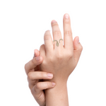 Load image into Gallery viewer, 14K Gold Diamond Snake Ring