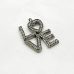 Load image into Gallery viewer, DC588. Diamond Sterling Silver Love Pendant