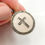 Load image into Gallery viewer, Sterling Silver Round Enamel Pendant