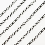 Load image into Gallery viewer, Rhodium Sterling Silver Round Link Chain