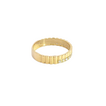 Load image into Gallery viewer, 14K Solid Yellow Gold Diamond Ring.