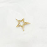 Load image into Gallery viewer, GDP667. 14k Solid Gold Diamond & Mother of Pearl Star Charm