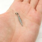 Load image into Gallery viewer, DC872. Diamond Sterling Silver Leaf Pendant