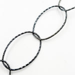 Load image into Gallery viewer, Buy Silver Black Rhodium Diamond Cut Oval