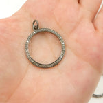 Load image into Gallery viewer, DC858. Diamond Sterling Silver Ring Pendant