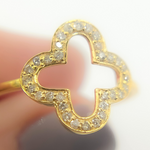 Load image into Gallery viewer, 14K Solid Gold Diamond Ring.