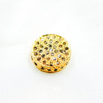 Load image into Gallery viewer, DC819. Diamond & Sterling Silver Coin Bead